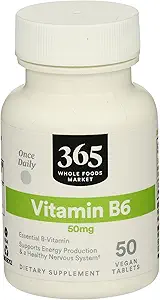 365 af Whole Foods Market, B6-vitamin 50Mg, 50 Greve (pakke med 2)