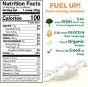 Dyrkning Naturals Organic Rice Protein Powder - 15g Plant Protein, 2,8G BCAA - Low- Carb, Low- Sugar, Non- GMO - Vanilla Blast, 16.4 Ounce (Pack of 1)