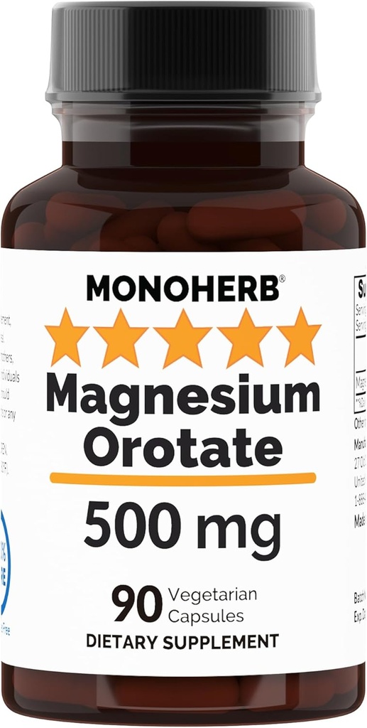 Magnesium Oroter 500 mg per kapsel 90 Vegetariske kapsler