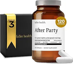 Fuller sundhed efter fest DHM Dihydromyricetin Supplement: 124; understøtter lever, Metabolisme, energiniveauer, post- celebration Relief: 124; Feel refreshed, 650mg Per pille: 124; 3 flasker, 72 Servere