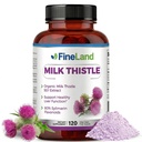 FineLand Milk Thistle Pills 50: 1 Extract - 120 Vegan Kapsler - 20.000 mg Strengted med 80% Silymarin Flavonoider - Lever & antioxidant Support Buddy 124; 50X Koncentreret frø ekstrakt - ikke-GMO, Made in USA