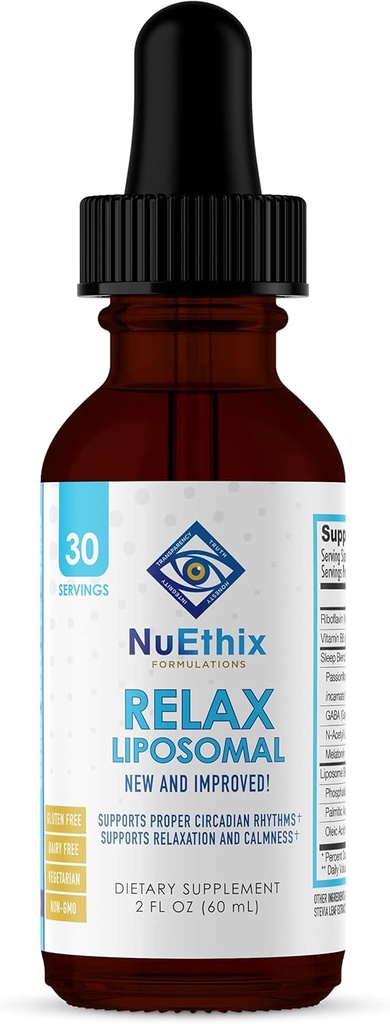 NuEthix Formuleringer Slap Liposomal Supplement Formel til støtte afslapning & rolig, 2 Fluid Ounces, 30 Serveringer
