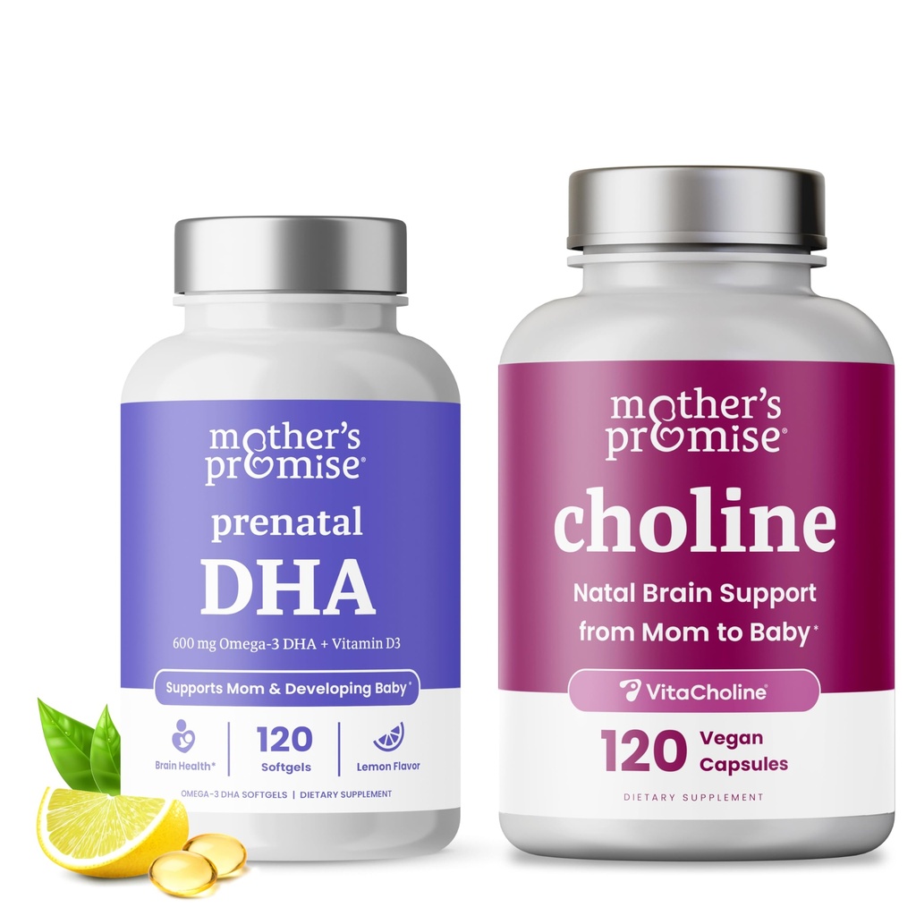 Mors løfte prenatal DHA & cholin kapsler Bundle