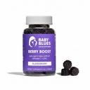 Baby Blues Berry Boost til mødre, Immunity Elderberry Gummies immunforsvar supplement med vitamin C og zink til voksne, non-GMO immunsystem Vitamin Booster Vegan Gluten Free Gummies, 60pcs