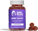 Baby Blues Berry Boost til mødre, Immunity Elderberry Gummies immunforsvar supplement med vitamin C og zink til voksne, non-GMO immunsystem Vitamin Booster Vegan Gluten Free Gummies, 60pcs