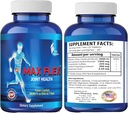 MAX FLEX UC II, Collagen Supplement for fælles sundhed - Advanced Joint Support Supplement med Glucosamin, Chondroitin, Fælles Inflammatorisk Relief som gurkemeje - Gluten Free - 60 tabletter, 2 tabletter / dag