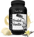 Fresh Field Vanilla Protein Powder - 25g Whey Protein Isolate, Gluten- Free & Soy- Free, Sugar- Free, 30 Servere - Natural Whey Protein Powder for workout Fitness & Nutrition Shakes - 2.16 LB