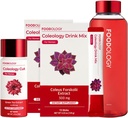 LEVNEDSMIDLER Rødflaske 1-måned Burning Set / Coleology Drink Mix (2ea) & Coleology Cut (1ea) & Vandflaske (1ea)