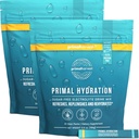Primal Harvest Elektrolytes Powder Pakker Primal Hydration, Easy Open Pakker, Energy Drink Mix 2 Pack Bundle (Lemon Berry, 60 Pakker)