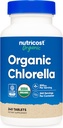 Nutricost Organic Chlorella 500 mg, 240 tabletter - Gluten Free, Non- GMO