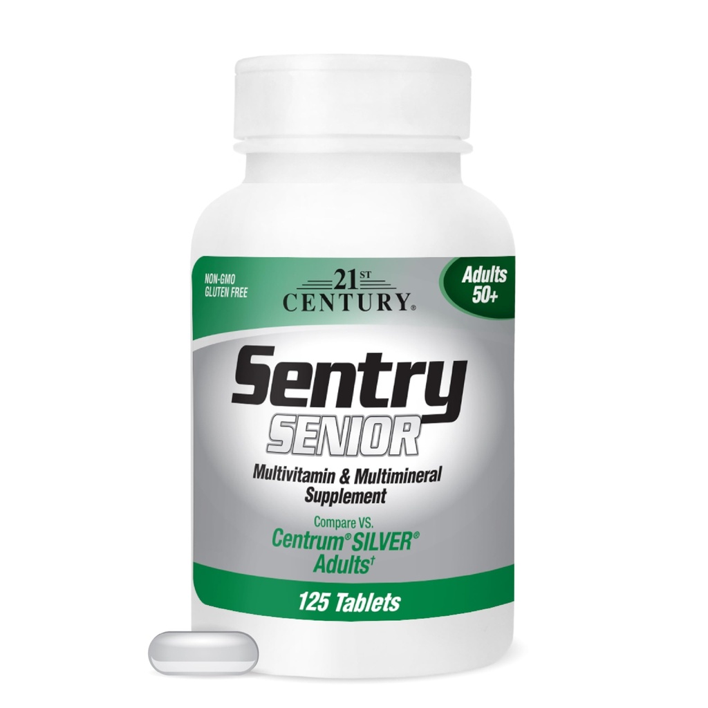 21st Century Sentry Senior Tablets, 125-Count (22390)