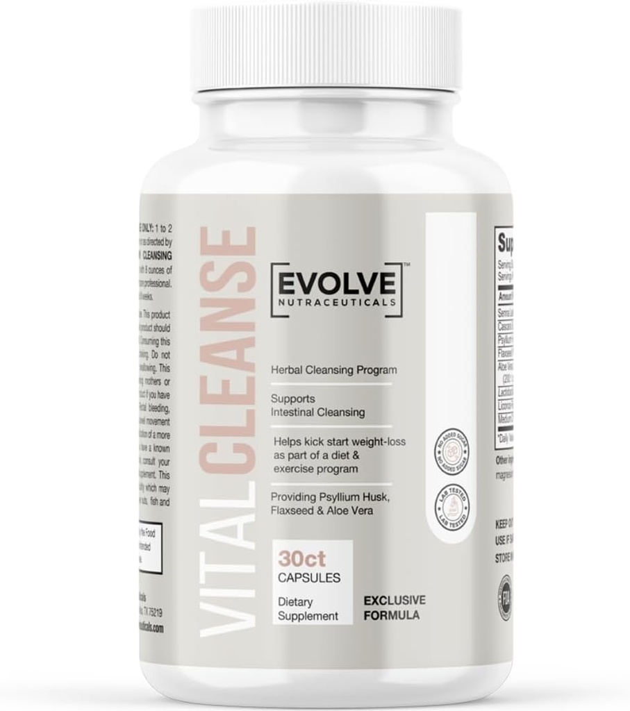 Evolve Vital Cleanse, Natural Detox Formel, Renew energi og Vitality, Få ferie klar