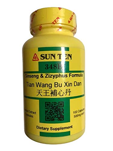 Sun Ten - Ginseng & Zizyphus Formel Kapsler / Tian Wang Bu Xin Dan / Ginseng