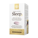 Solgar Triple Action Sleep, 60 Tri- Layer Tablets - Time- Release Melatonin & L- Theanine Plus Herbal Blend - Hjælper dig med at slappe af, Fall Assaple Fast & Stay Assaple Længere - Non- GMO, Gluten Free - 60 Servere