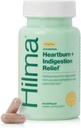 Hilma Heartburn & fordøjelsesbesvær Relief, Natural Antacida for Occasional Acid Reflux & Heartburn, Ingefær, Kamille, Marshmallow Root og mere, Doctor- Formuleret og Clinically- Studierede, 50 Veganske Kapsler