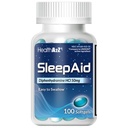 HealthA2Z Sleep Aid, Diphenhydramin Softels, 50mg, Understøtter Deeper, Resistful Sleeping, Ikke Habitatdannelse (100 Counts)