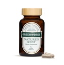 Greenworks Nature 's Rest Melatonin Free Sleep Aid - Organic Herbal Supplement med Ashwagandha & Valerian Root - Veganske kapsler, 60 Greve.