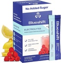 Blueshift Electrolytes - Natural Electrolytes Powder Pacets, Organic Hydration Pacets, Electrolyte Drink Mix sticks med ingen sukker, Single Serve Pack - Lemon Raspberry Flavor, Powder sticks (10 Pack)