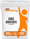 Bulk Supplements.com Zink Orot Powder - Zink Minerals Supplement, for immunforsvar - Gluten Free, 200mg per Serving, 1kg (2,2 lbs) (Pack of 1)