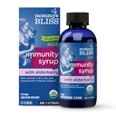 Mors Bliss Organic Elderberry Syrup & Immunity Boost med vitaminer, Prebiotika & Echinacea til børn og voksne 1 år +, 3 Fl Oz