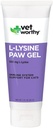 Vet Worthy Lysin Paw Gel Aid for Cats - Cat Paw Gel til støtte for immunsystemet og den samlede sundhed - Kat tillæg med Amino Acid L- Lysin - Salmon Flavor Gel, 3oz