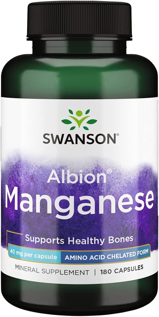 Albion Chelated Mangan 40 mg 180 Caps