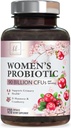 Probiotika til kvinder fordøjelsesstøtte - 90 Millioner CFU Kvinder Probiotika, 16 Strops, Tranebær, Vaginal Probiotika med Prebiotika, PH, Immunsystemet, Urinary, & Feminin Health Support, 120 Kapsler