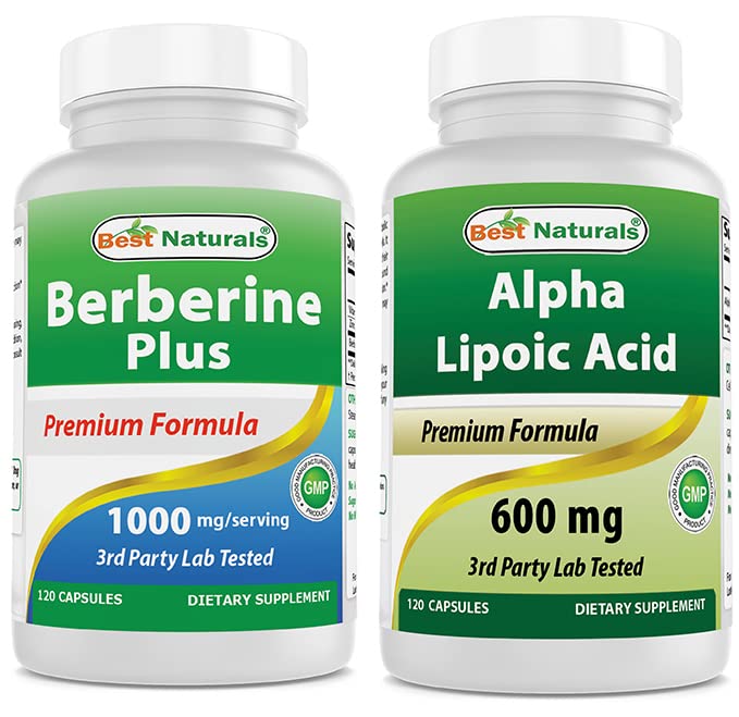 Bedste Naturals Berberine Plus 1000mg & Alpha Lipoic Acid 600 mg
