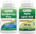 Bedste Naturals Berberine Plus 1000mg & Alpha Lipoic Acid 600 mg