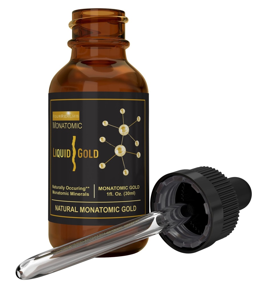 Ormus Monoatomic Gold Rich in Pure M- State Minerals & White Powder Gold - Pure 24k Gold -Trace Mineral Solution 1 oz