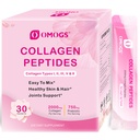 OMOGS collagen peptider pulver, med Prebiotics & Cranberry ekstrakt -Hydrolyzed collagen peptider støtte hår, hud, negl, ben & fordøjelsessygdomme, grass Fedt, ikke-GMO, for kvinder og mænd