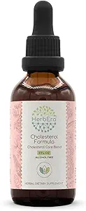 HerbEra Cholesterol Formel B60 Alkohol- Free Extract Tinktur: Artichoke Leaf, Hawthorn Leaf og Flower, Fennikelfrø, Gurkemeje Root, Ashwagandha Root, Amla Berry. Kolesterol Care Blend 2 Fl Oz