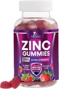 Zink Gummies 50mg - Bone Skin & immunsupport Health Gummy & Premium Antioxidant Chewable for adult - High Absorption Vegan, Gluten Free Zink Kosttilskud Vitamin - Tasty Berry Flavor - 60 Gummies