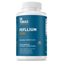 Dr. Tobias Psyllium Daily, understøtter sund afføring, Psyllium Husk kapsler med Bentonit Clay, Flaxseed & Natural Ingredients, Daily Fiber supplement i støtte af kolon sundhed, 180 kapsler
