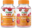 Livbare Multivitamin Kids + Zink 25mg Kids, Gummies Bundle - Great Tasting, Vitamin Supplement, Gluten Free, GMO Free, Chewable Gummy