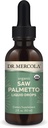 Dr. Mercola Saw Palmetto Liquid Drops, 2 Fl. Oz. (60 ml), 30 Servere, Kosttilskud, Understøtter normal afgiftning Processer, Non- GMO, Certified USDA Organic