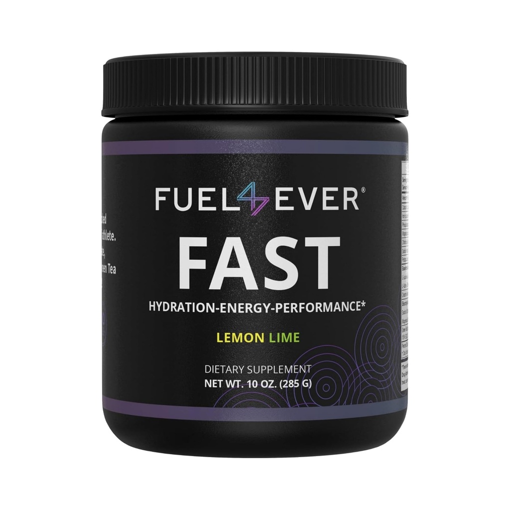 Brændstof 4 Nogensinde hurtig fastende elektrolyte pulver • 124; med Creatin, Essential Aminosyrer & Green Tea Extract • 124; Ingen sukker, ingen kunstige sødestoffer eller ingredienser • 124; Lemon Lime Flavor 30 Servering