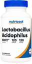 Nutricost Lactobacillus Acidophilus 500 Million CFU Per Serving (120 kapsler)