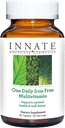 INNAT Response Formulas One Daily without Iron - Iron- Free Daily Multivitamin - Med B Vitamin - Vegetarisk, ikke-GMO, og Kosher - Made without 9 Food Allergens - 60 Greve (60 Servere)