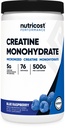 Nutricost Creatin Monohydrat Powder (Blå Hindbær), 500 Bedste (1.1 LBS)