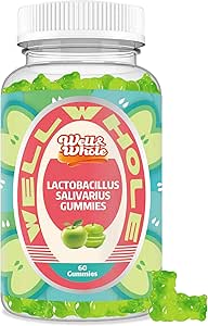 Lactobacillus Salivarius Gummies 100 Millioner CFU - Støtte fordøjelsessygdomme, immunforsvar * funktion, og oral wellness - Ikke GMO, Vegan, 60 Counts