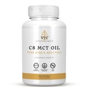 VTC VitaTradingCo. C8 MCT Oil Capsules Note 124; naturligt afledte Capsules C8 Supplement Note 124; Kokosolie Pills Note 124; Vedvarende energi