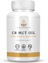 VTC VitaTradingCo. C8 MCT Oil Capsules Note 124; naturligt afledte Capsules C8 Supplement Note 124; Kokosolie Pills Note 124; Vedvarende energi