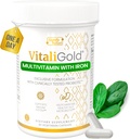VitaliGold - Inmune støtte probiotisk supplement med b vitaminer kompleks • 124; Klinisk Testet tilsætningsstof • 124; Immunitet boost, Gut Health, probiotika for fordøjelsessygdomme, forstoppelse lindring for voksne