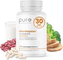 Pure Therapro Rx Elite Enzymes Extra Strength Digestive Enzymes Supplement for kvinder & mænd, 90 Vegan Kapsler