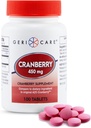 Høj- potens Cranberry supplement af GeriCare- 450mg Pure Cranberry tabletter til Urinary Tract Health- Natural UTI Prevention For Mænd & Women- GMO, Gluten & Dairy Free Cranberry koncentrat [100 Greve]