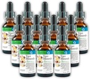 Morter Trace Minerals in Colloidal Suspension (12 Pack) Mort HealthSystem Best Process Alkaline - Nutrient Dense Trace Elements, Fulvic Minerals & Amino Acid