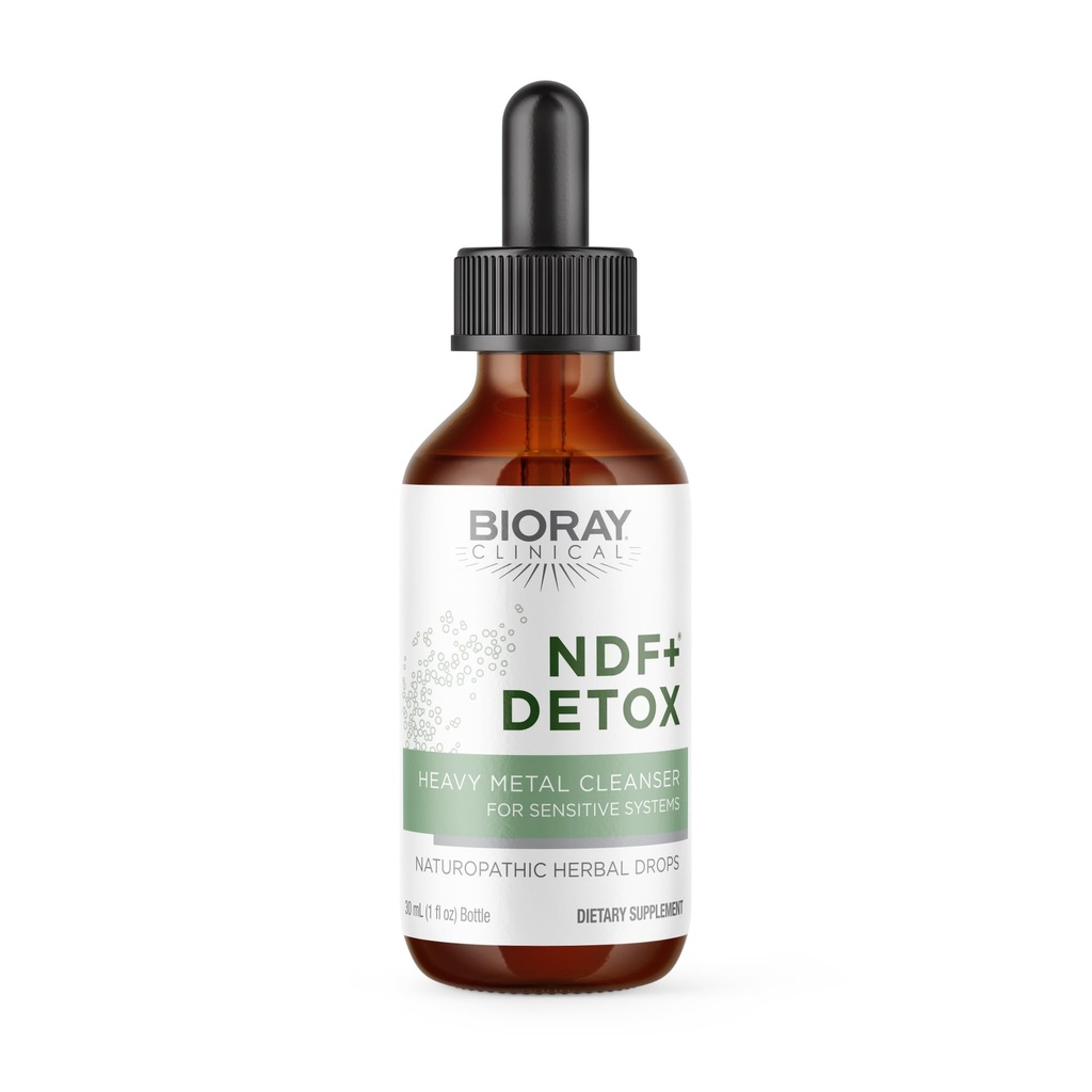 BIORAY Klinisk NDF Plus - 1 fl oz - Naturligvis Fjerner toksiner fra kroppen - Non-GMO, Vegetar, Gluten Free