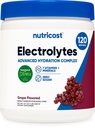 Nutricost Electrolyte Complex Powder (120 Servere, Grape) - Hydration supplement drikke mix med vitaminer og mineraler