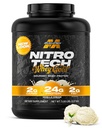 MuscleTech Whey Protein Powder (Vanilla Cream, 5LB) - Nitro- Tech Whey Protein Isolate Smoothie Mix for Lean Muscle & Recovery - 24g af Whey Gold for kvinder & mænd - Packaging May Vary